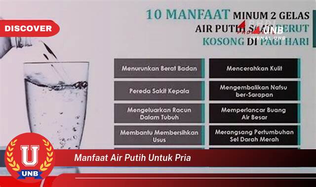 Ketahui 9 Manfaat manfaat air putih untuk pria yang Bikin Kamu Penasaran