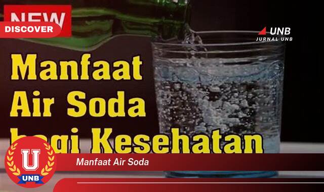 Temukan 9 Manfaat Air Soda,  Sisi Lain yang Mengejutkan untuk Kesehatan dan Kecantikan