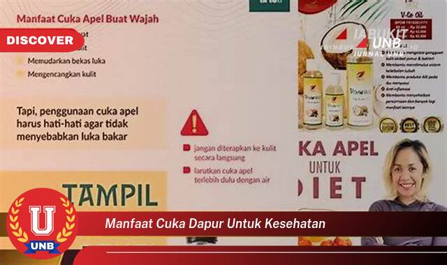 Ketahui 8 Manfaat manfaat cuka dapur untuk kesehatan yang Wajib kamu ketahui