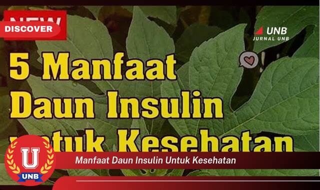 Temukan 8 Manfaat Daun Insulin untuk Kesehatan Tubuh Anda Secara Alami