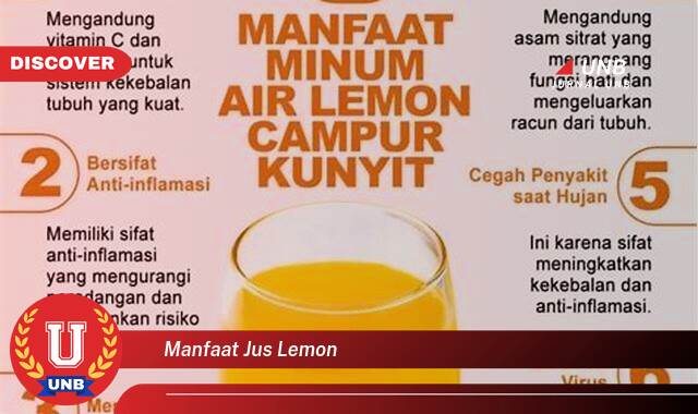 Temukan 8 Manfaat Jus Lemon untuk Kesehatan, Kecantikan, dan Keseharian Anda