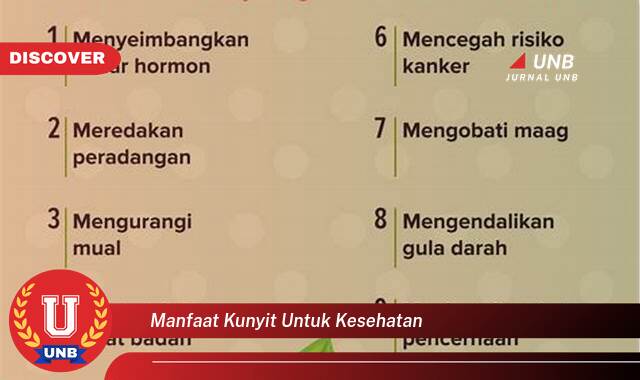 Temukan 9 Manfaat Kunyit untuk Kesehatan, Panduan Lengkap dari A sampai Z Temukan 9 Manfaat Kunyit untuk Kesehatan, Panduan Lengkap dari A sampai Z