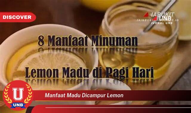 8 Manfaat manfaat madu dicampur lemon yang Wajib Kamu Intip