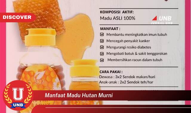 10 Manfaat manfaat madu hutan murni yang tidak Semua Orang Tau