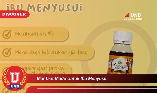 Inilah 8 Manfaat manfaat madu untuk ibu menyusui yang tidak Semua Orang Tau