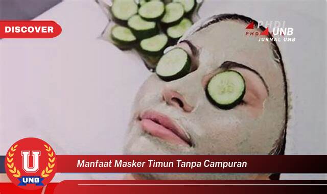 Inilah 8 Manfaat manfaat masker timun tanpa campuran yang Bikin Kamu Penasaran