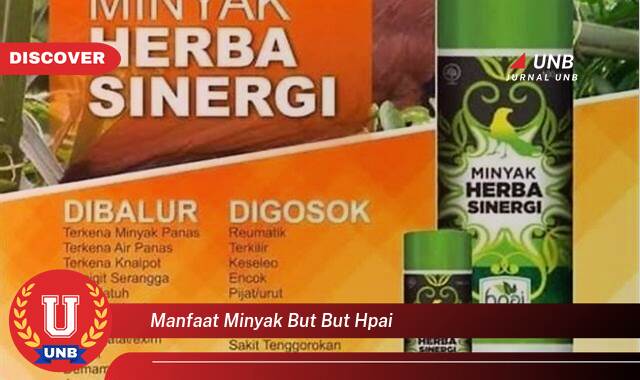 Temukan 9 Manfaat manfaat minyak but but hpai yang tidak Semua Orang Tau