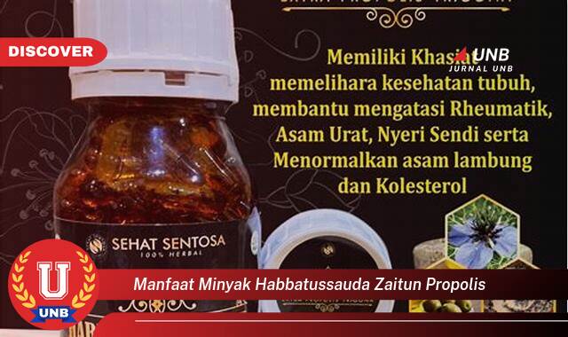 Temukan 8 Manfaat manfaat minyak habbatussauda zaitun propolis yang tidak Semua Orang Tau