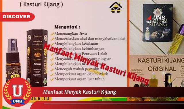 Temukan 10 Manfaat manfaat minyak kasturi kijang yang tidak Semua Orang Tau