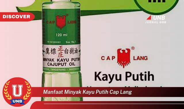 Ketahui 10 Manfaat manfaat minyak kayu putih cap lang yang Jarang Diketahui