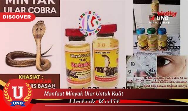 Temukan 8 Manfaat Minyak Ular untuk Kulit,  Rahasia Kecantikan Alami untuk Kulit Bersinar dan Sehat