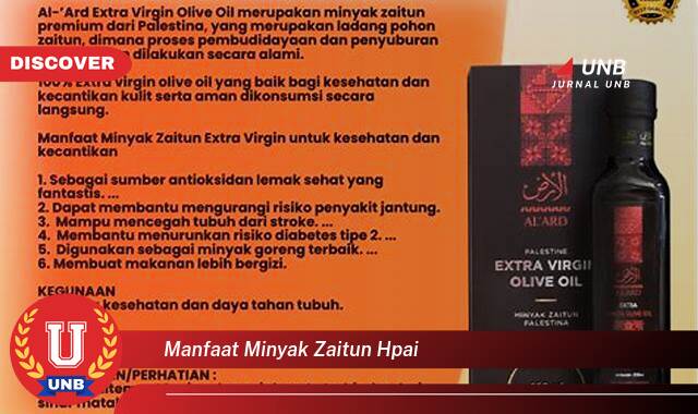 Inilah 9 Manfaat Minyak Zaitun HPAI yang Wajib Kamu Intip