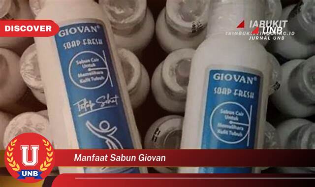 10 Manfaat manfaat sabun giovan yang Bikin Kamu Penasaran