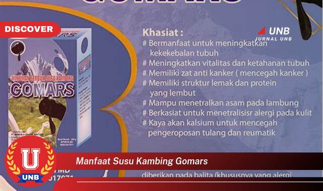 Temukan 8 Manfaat Susu Kambing Gomars untuk Kesehatan Tubuh Anda