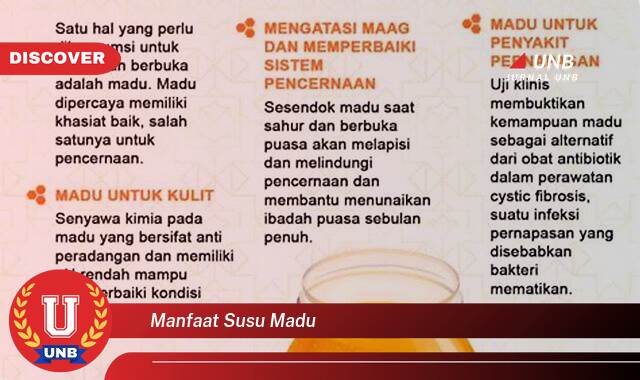 Ketahui 10 Manfaat manfaat susu madu yang Wajib Kamu Intip