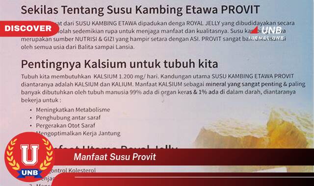 10 Manfaat manfaat susu provit yang tidak Semua Orang Tau