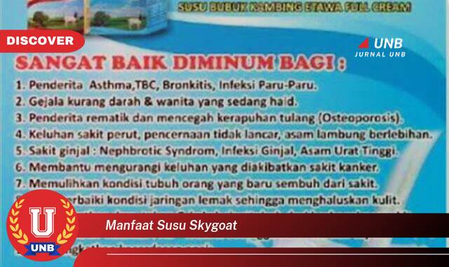 Temukan 10 Manfaat Susu Skygoat untuk Kesehatan Tubuh dan Keluarga Anda