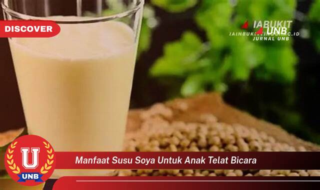 Inilah 9 Manfaat manfaat susu soya untuk anak telat bicara yang Wajib Kamu Intip