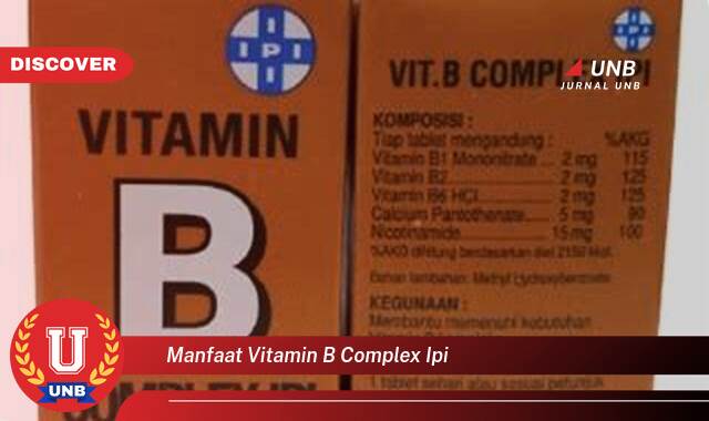 Temukan 8 Manfaat Vitamin B Complex IPI untuk Kesehatan Tubuh Anda Temukan 8 Manfaat Vitamin B Complex IPI untuk Kesehatan Tubuh Anda