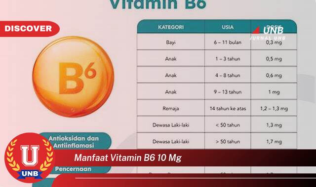 Temukan 9 Manfaat Vitamin B6 10 mg untuk Kesehatan Tubuh Anda